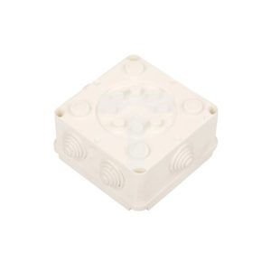 Puszka natynkowa PK-2 108x108x58 hermetyczna EP-LUX IP55 6 dławików biała