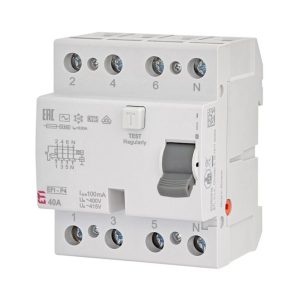 Wyłącznik różnicowoprądowy EFI-P4 40A/100MA/AC 4P 40A